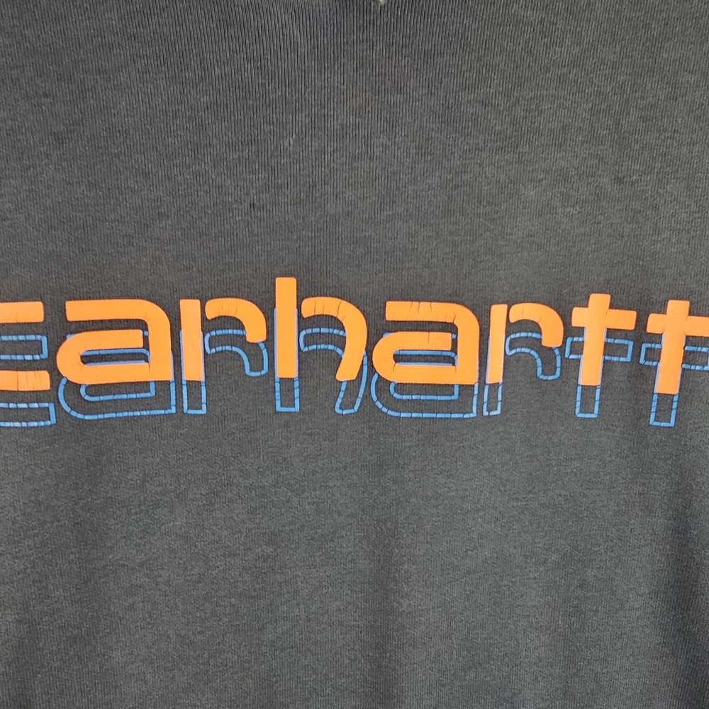 Carhartt Rain Defender Loose Fit Pullover Hoodie Retro Graphic Black Mens Medium - Picture 9 of 10